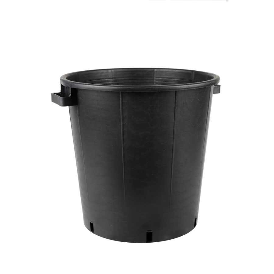 BLACK TUB WITH SIDE HANDLES